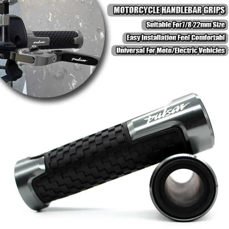 Motorcycle Aluminum Handlebar Grips Handle Grip Handle Bar Parts For Bajaj Pulsar 200 NS 200 RS AS All Years Accessories