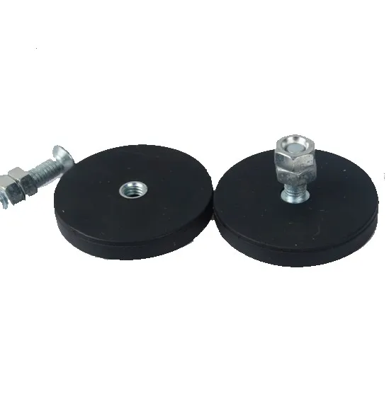 

Neodymium rubber coated car roof pot magnet/magnetic chuck with rubber jacket
