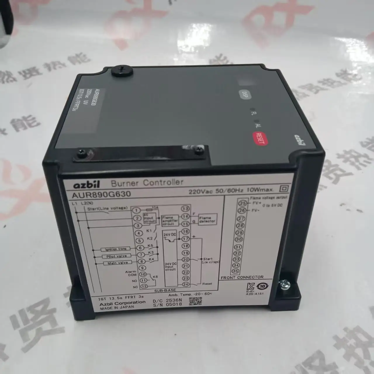 Фото Японский контроллер программы сжигания AZBIL AUR890G630, оригинальный, новый, в наличии. №4
