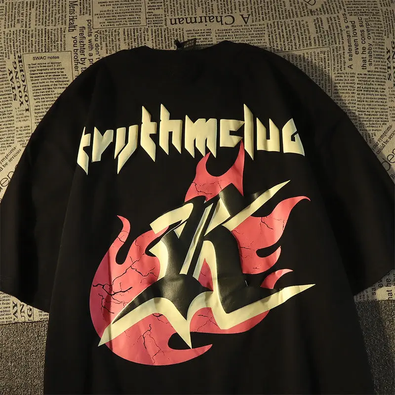 

Футболка Мужская/Женская свободного покроя, из чистого хлопка, с коротким рукавом