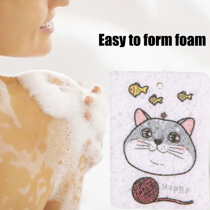 

1 шт., губка для душа с мультяшным рисунком