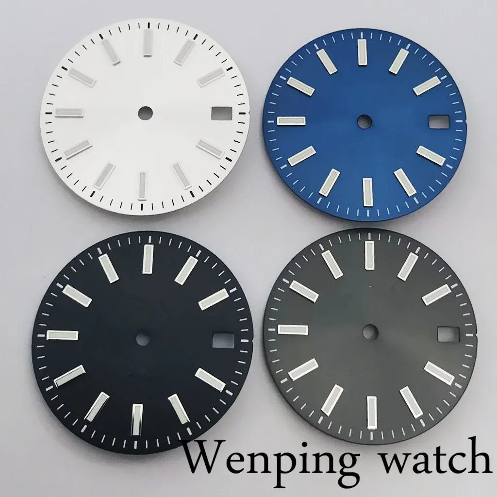 

New 29mm Sterile Black Watch Dial Fit NH35 NH36A ETA 2824 2836 Miyota 82 Series Movement Automatic Watches Assembly Accessories