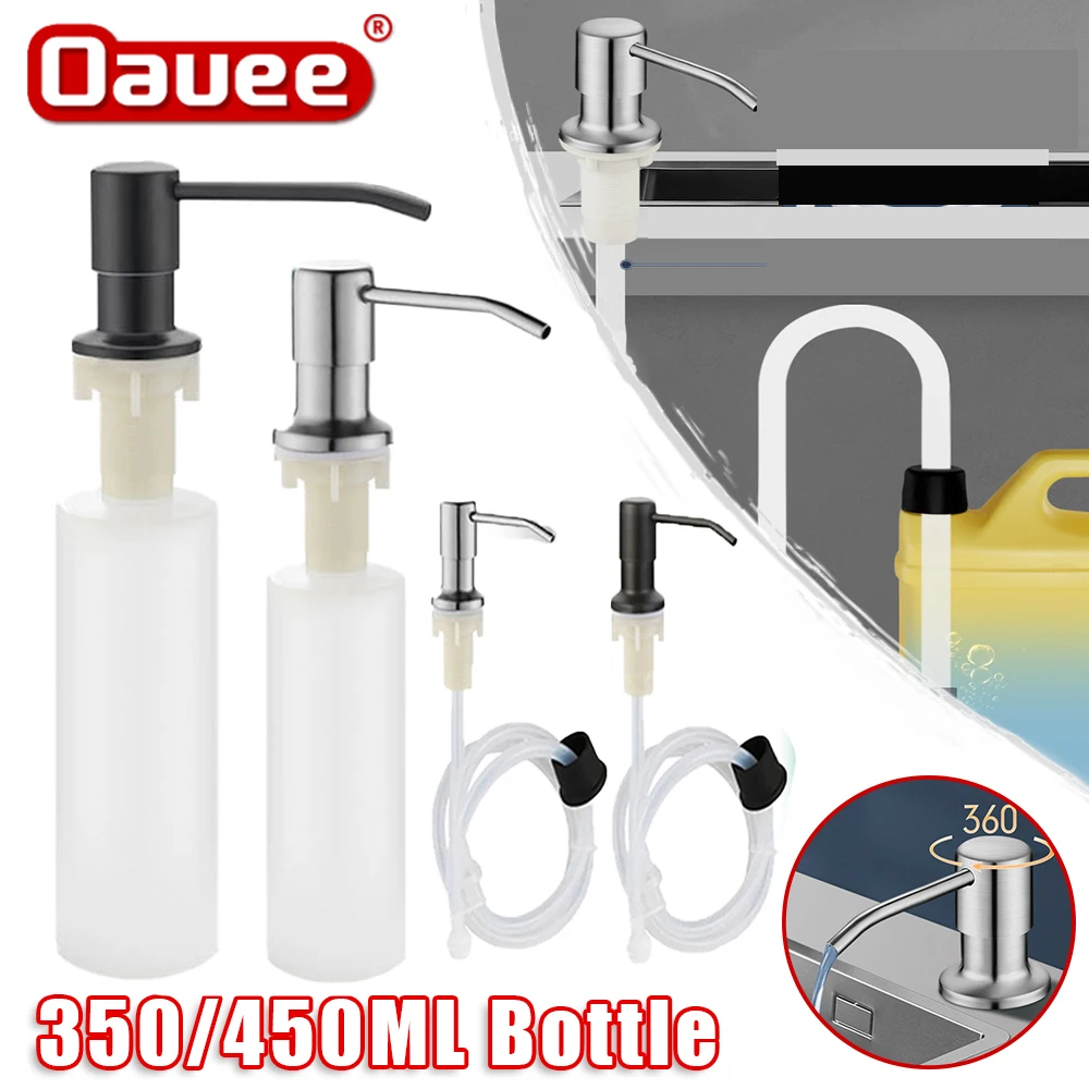 Kitchen Sink Soap Dispenser Pump 300/450ML Liquid Soap Bottl
