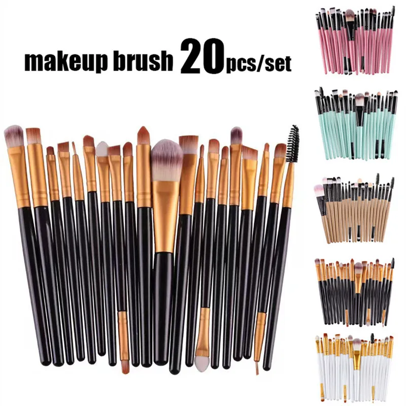 

20Pcs Makeup Brushes Set for Eye Shadow Foundation Powder Eyeshadow Eyeliner Eyelash Cosmetict for Face Make Up Brush Tools