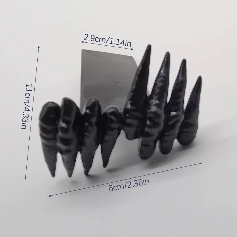 Хэллоуин дьявол коготь смола ремесла ужас ручная Закладка Diy фотоальбом