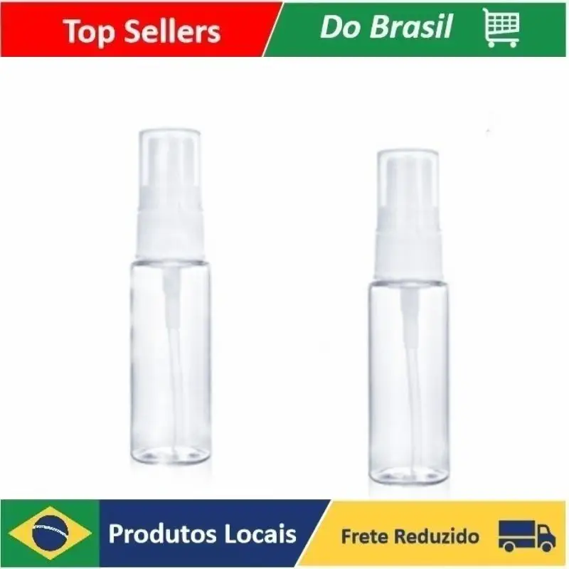 

10 Peças Transparente Frascos De Spray Vazio 50 Ml De Plástico Mini Recipiente Vazio De Armazenamento Recarregáveis