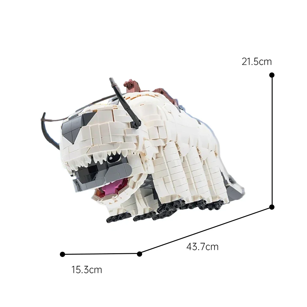 Игрушечный конструктор MOC Последний воздушный шар каппа небо бизон набор