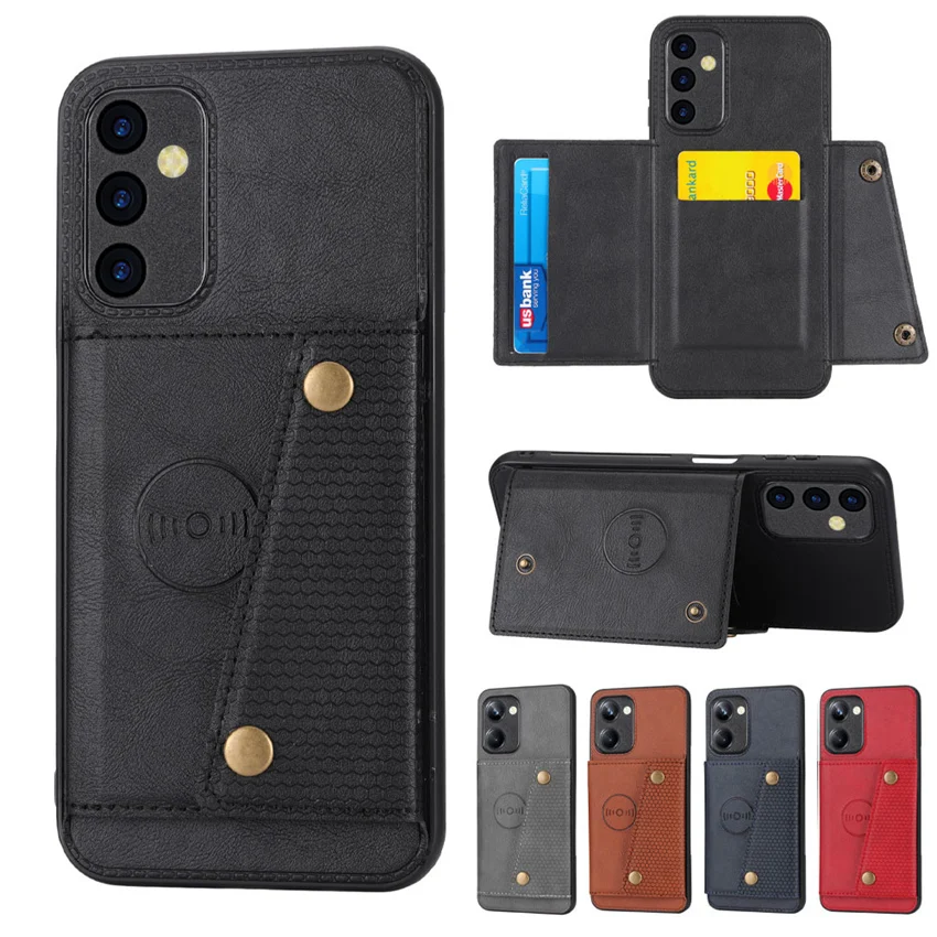Кожаный чехол-книжка с кармашком для карт для Xiaomi Mi 11 12 Lite 13 ...