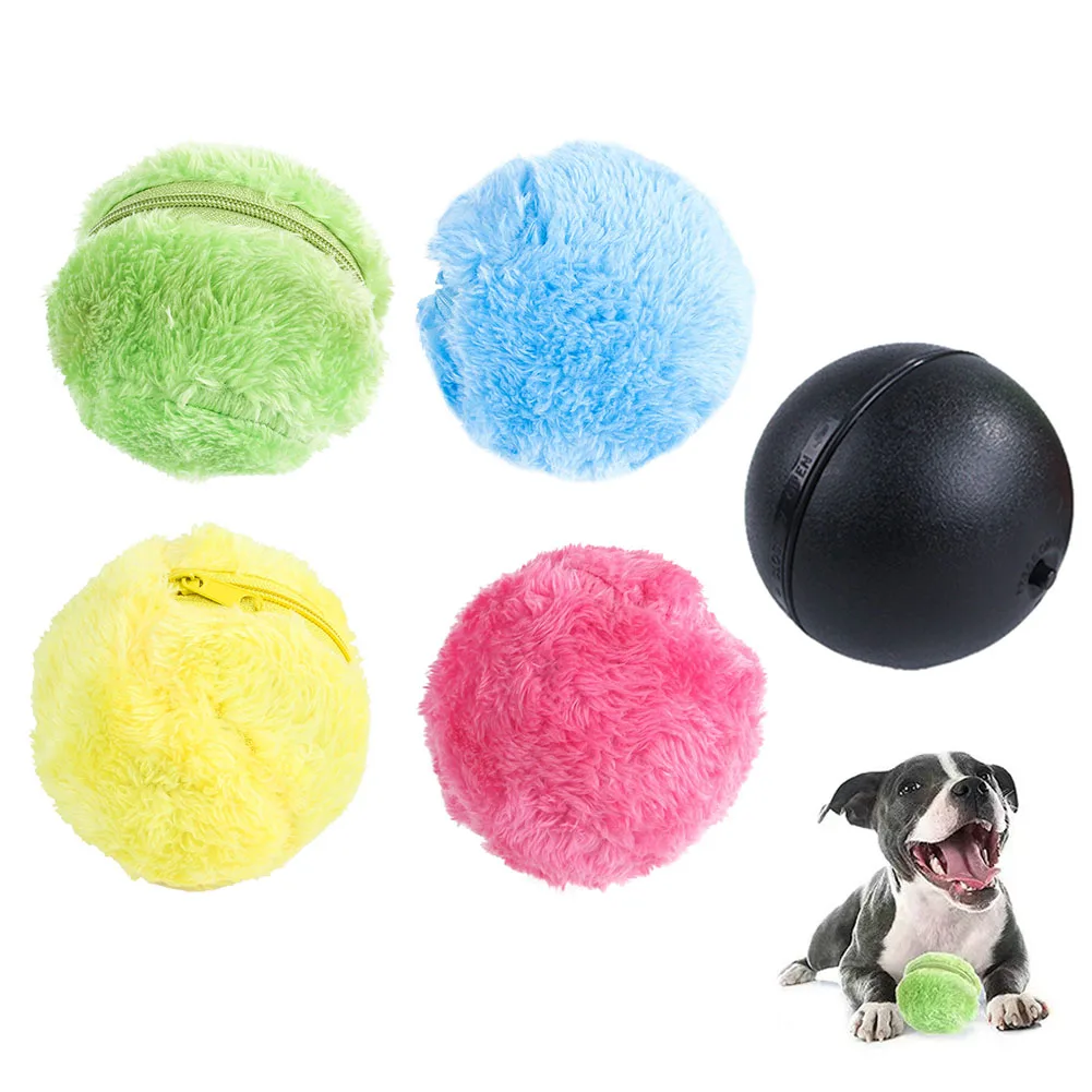 

Вращающийся шар для кошек, волшебный Забавный автоматический Электрический мяч для домашних питомцев, игрушка, интерактивный напольный мяч для собак, плюшевый ролик для жевания
