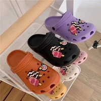 cute ice cream cartoon clogs for women summer fashion sandals casual garden clogs waterproof shoes nursing women house slippers