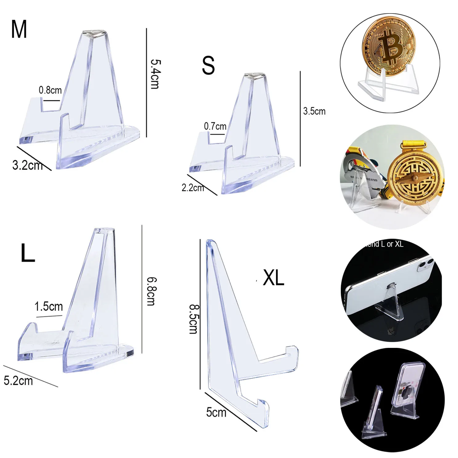 Акриловая подставка для телефонов и планшетов. Компактная фоторамка. Идеально