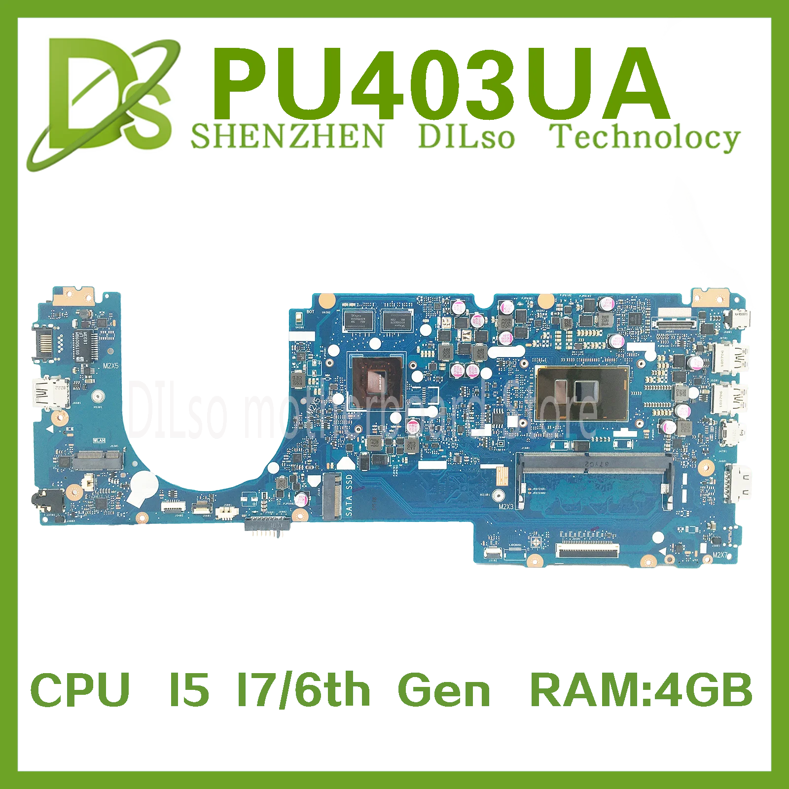 

Материнская плата KEFU P403UF ASUS PRO ESSENTIAL PU403UA PU403U PU403 Материнская плата для ноутбука с I5-I7-6th Gen 4GB-RAM 930MX-2G 100% тест