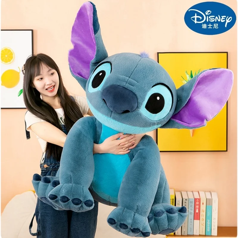 

Disney Giant Size Lilo&Stitch Plush Stuffed Doll Cartoon Kawaii Animal Couple Sleeping Pillow Softmaterial Toy For Kids Gift