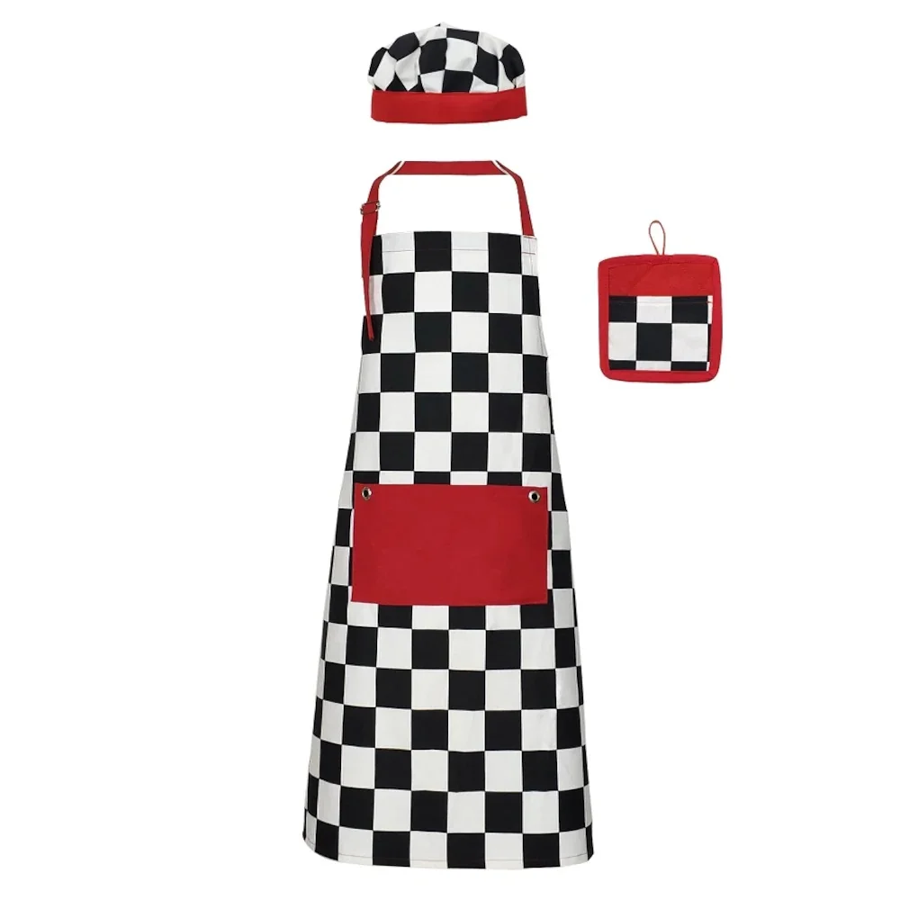 

Long Kitchen Apron Bone and Ring Handle/Female Male Cook Waiter Apron