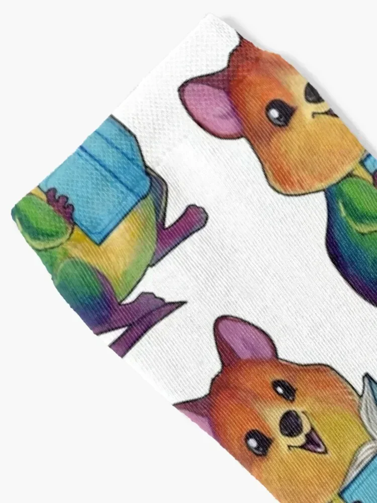 Носки Rainbow Quokka Новогодние свободные носки для женщин и мужчин