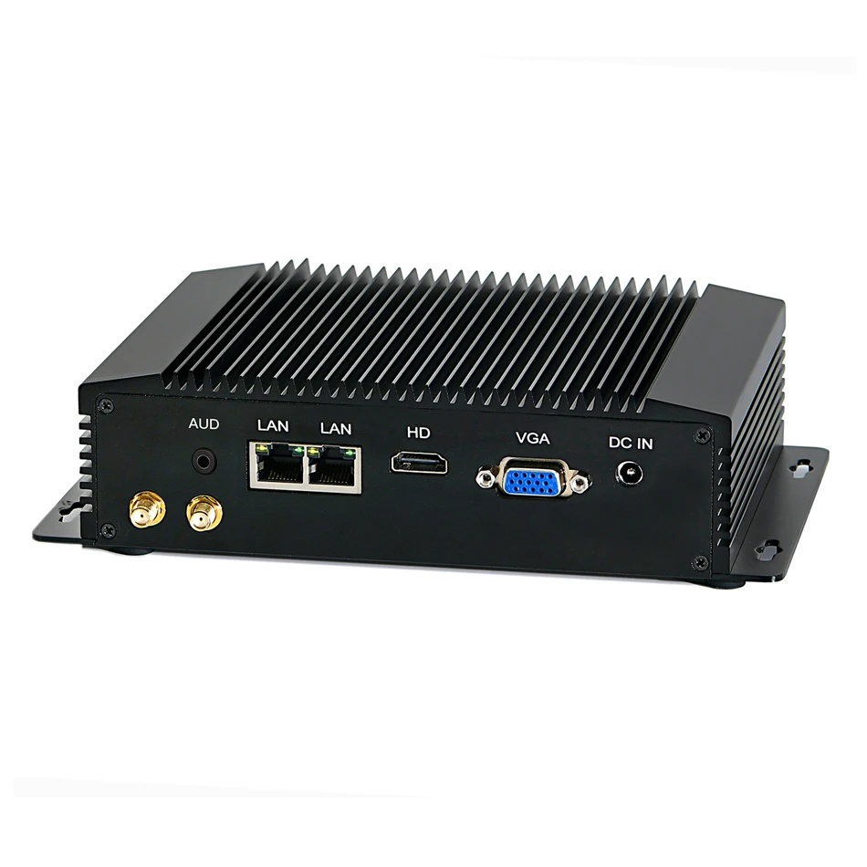 Industrial Embedded PC,AIM10,Intel Celeron J4105/J4125,Fanless Mini Computer,IPC,Windows 11 Pro,VGA,HDMI,2LAN,2COM RS232,4USB