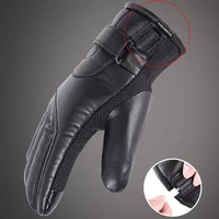 usb heating motorcycle gloves 3 temperature adjustment winter riding windproof cold proof outdoor electric heating gloves