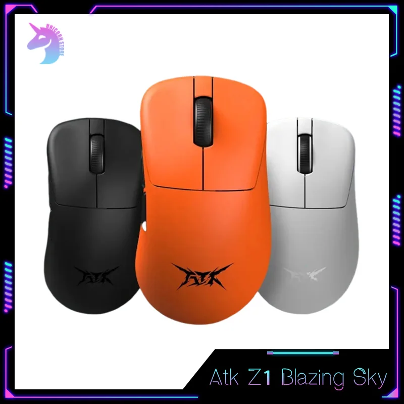 Vgn Atk Z1 Blazing Sky Mouse Vxe 3mode Wireless 2.4g Ultra Light Weight Paw3950 Custom For E-Sports Gamer Mice Gifts
