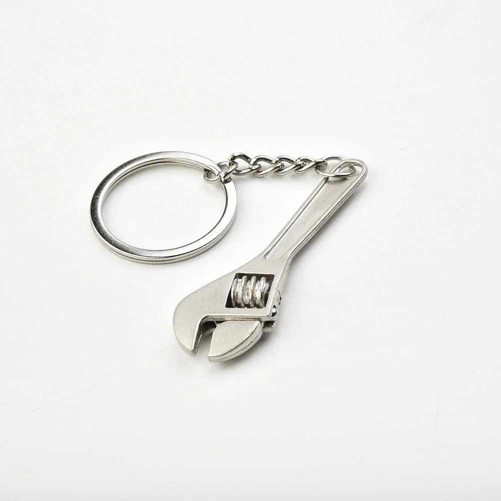 

Keychain Car Metal Wrench Style Key Chain Creative Fashion Silver Compact Keychain For Car Keys Брелок Для Ключей