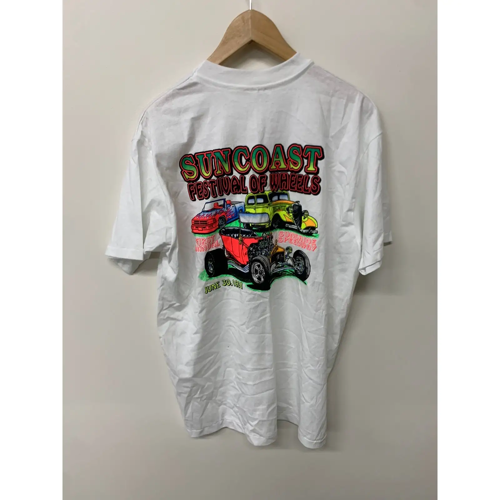 Винтажная Футболка Suncoast для фестивалей и гонок