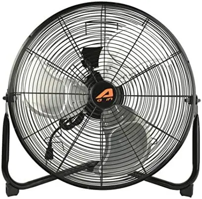 

A010 20 Inch High Velocity Industrial Fan 6000 CFM 3 Speed for Industrial, Commercial, Residential, and Shop Use - ETL Safety L