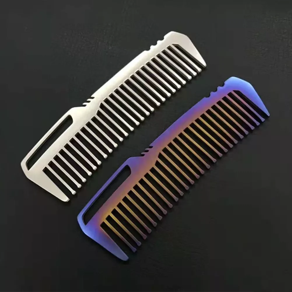 

Comb EDC Hair Barber Comb Mini Ultra Pocket Anti Static Comb for All Hair Types Super Light Titanium Comb Outdoor