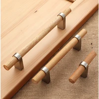 furniture cabinet handles log handle solid wood door handle cabinet wooden door handl drawer wardrobe cabinet door wooden handle