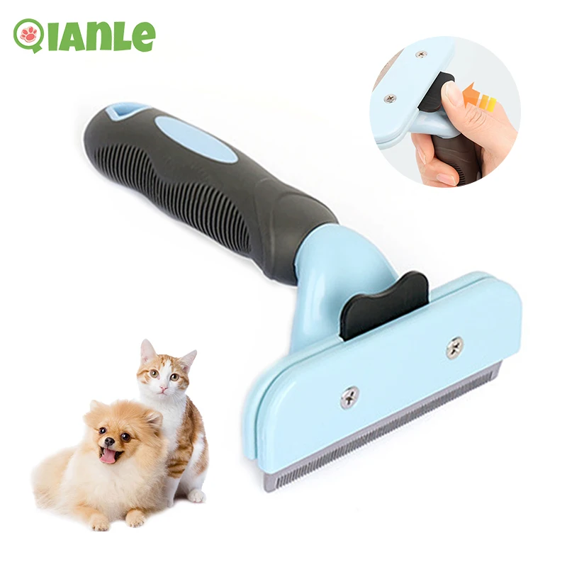 

2023 Hair Grooming Brush For Dog Cats Furmines Pet Hair Remover for Puppy Cat Self Cleaning Grooming Comb Fur Removal Clipper