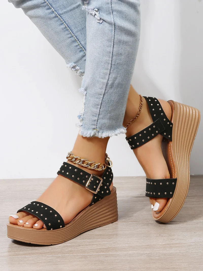 

Сандалии на платформе Sommer ghn7 женские, модные босоножки-гладиаторы на танкетке, повседневная обувь с открытым носком, эспадрильи, 2022