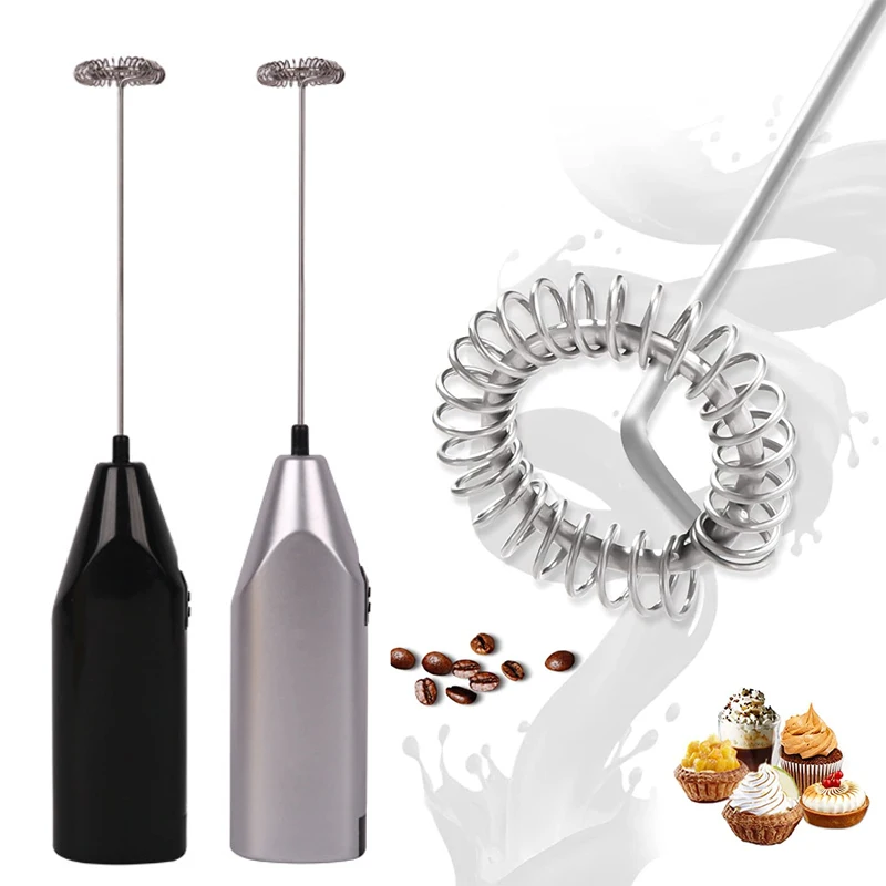 

Electric Milk Frother Kitchen Drink Foamer Whisk Mixer Stirrer Coffee Cappuccino Creamer Whisk Frothy Blend Whisker Egg Beater