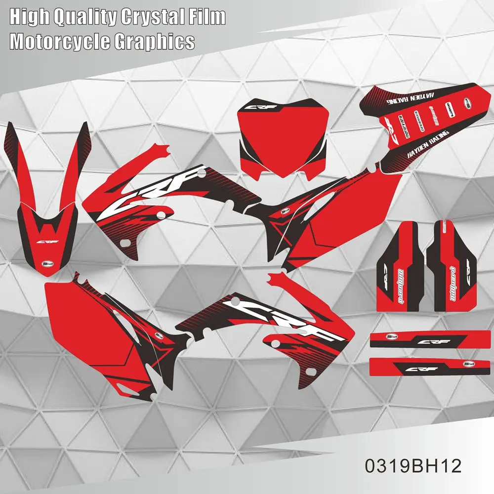 

Для Honda CRF450R 2009 2010 2011 2012 CRF250R 2010 2011 2012 2013, графические наклейки, наклейки, фон мотоцикла