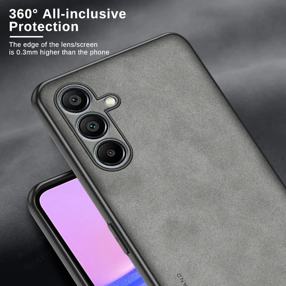 Чехол из овчины для Samsung A05 A05s A15 A25 A35 A55 TPU Soft Frame Protect Funda Sumsung A 05 s 15 25 35 55 2024