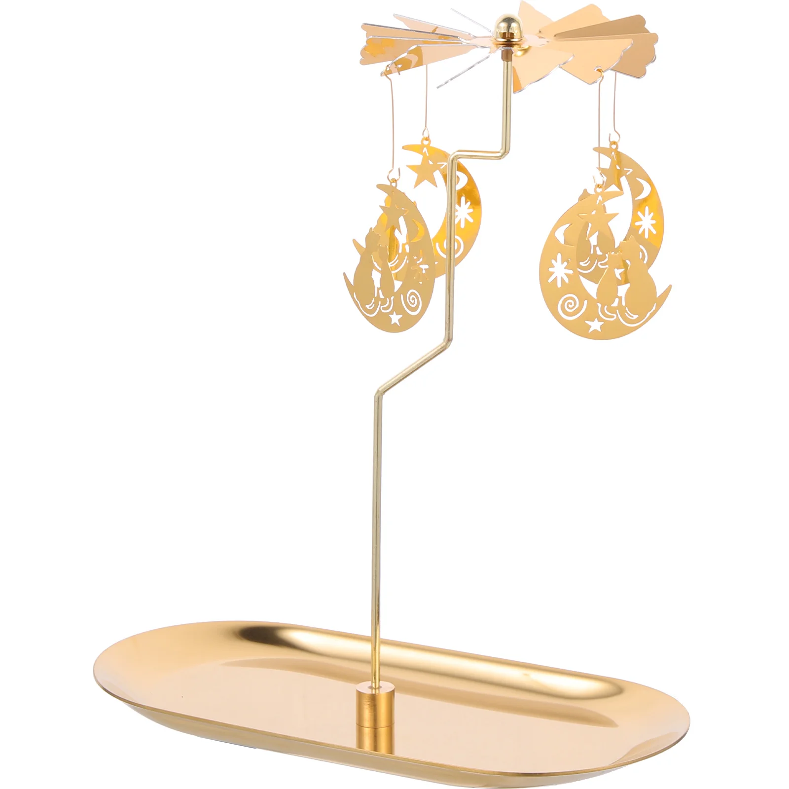 

Holder Candlestick Rotary Rotating Tea Light Holders Tealight Decorative Candlesticks Tabletop Tray Table Christmas