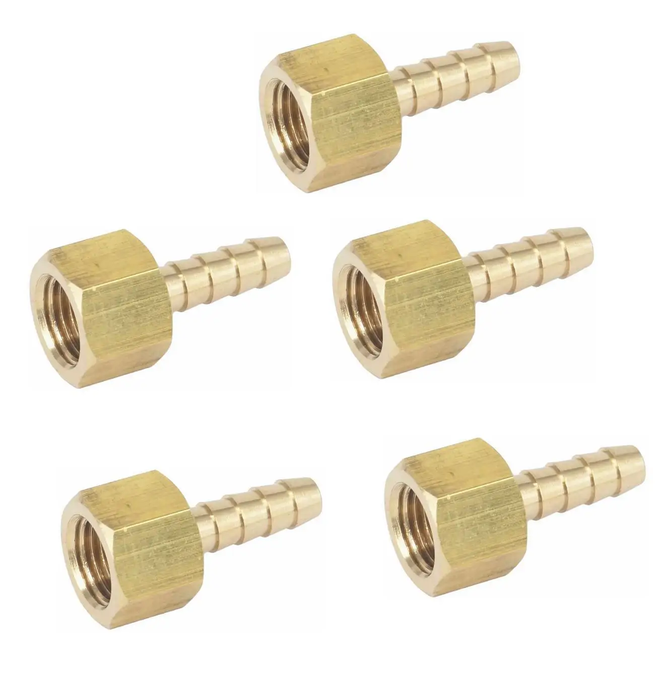 5 шт. латунный штуцер для шланга 1/4 дюйма с внутренней резьбой NPT | Строительство и