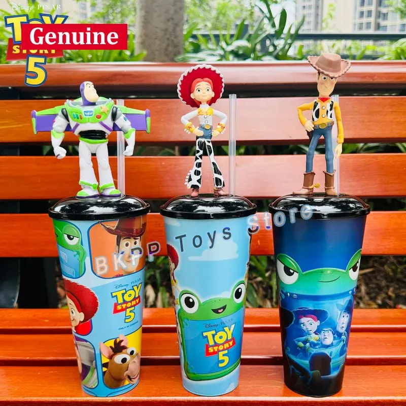 Фото Фигурка-топпер для стакана Disney Pixar Toy Story 5: Базз Лайтер, Вуди, Джесси, Инопланетянин – для фанатов фильмов, для повседневной коллекции №1