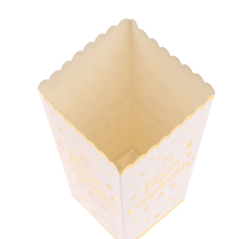 Одноразовые Коробки для попкорна 6 шт. бумажные коробки кинотеатра десертных