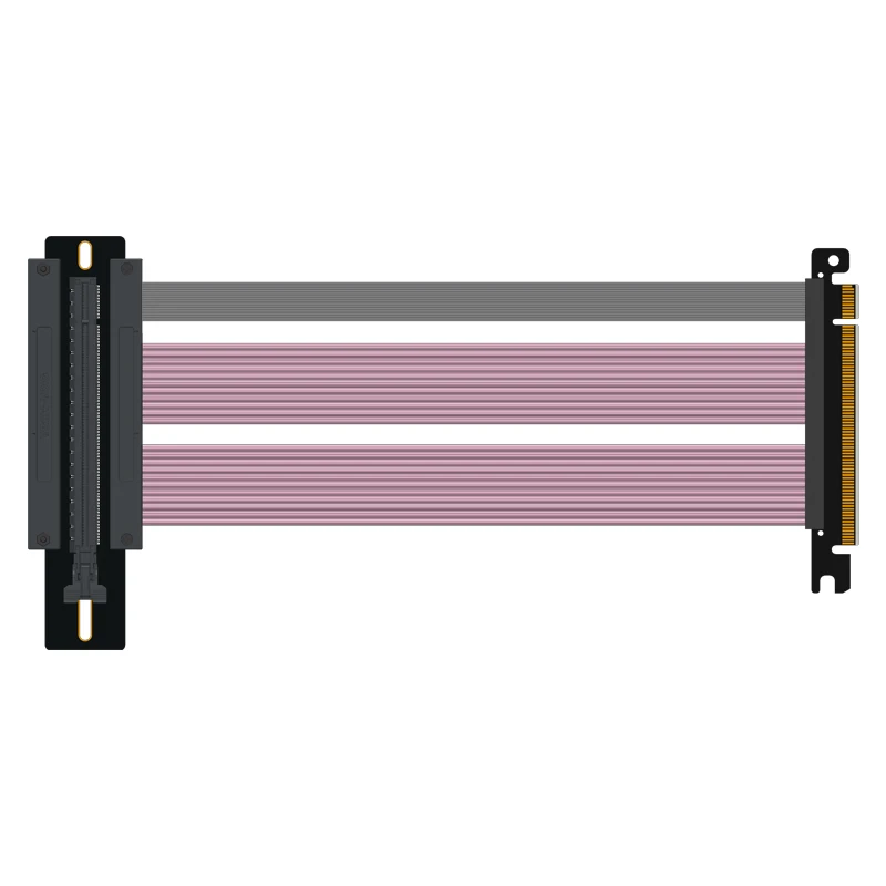 

PC-IE4.0 Graphics Card Extension Cable Pcie4 Adapter Cable Lossless High Speed Compatible 90 Degree Angle Vertical ATX Chassis