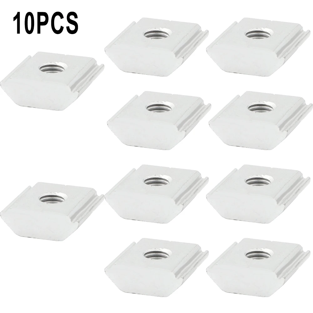 

10 Pcs Solar Panel Mounting Brackets Clamp For Framed Panels PV Bracket Aluminum Alloy Clip Panel Brackets Accessories