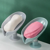 leaf shaped soap dish holder suction cup soap dish for bathroom shower soap box sponge soap holder storage tray soap container