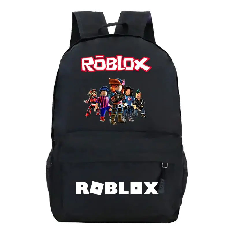 Фото Новая креативная личность Roblox, большая вместительная портативная сумка для компьютера для мальчиков и девочек, портативный студенческий рюкзак с героями мультфильмов аниме №2