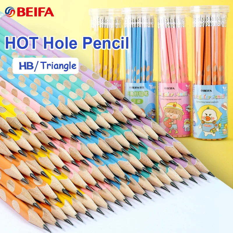 Lapices Safe Lead Free Stationery Hb Student Triangle Rod Correction Grip Posture Pencils Supplies School