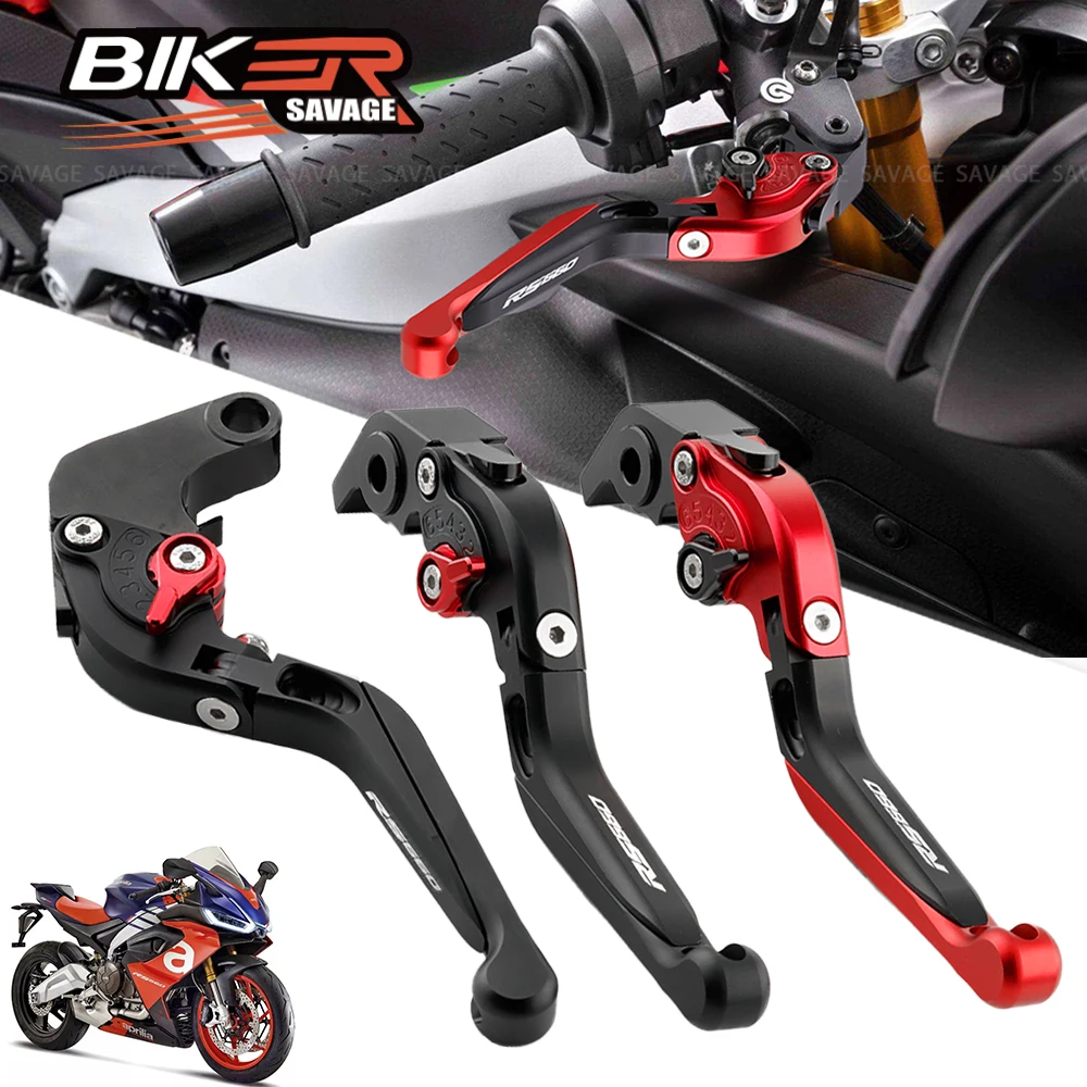 

Folding Brake Clutch Levers For Aprilia RS660 RS 660 2020-2022 2021 Motorcycle Accessories Extendable Handlebar Grips Adjustable