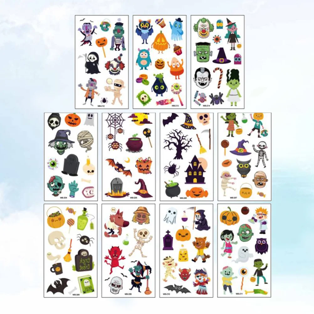 

11 Sheets Body Decals Pastes Stickers for