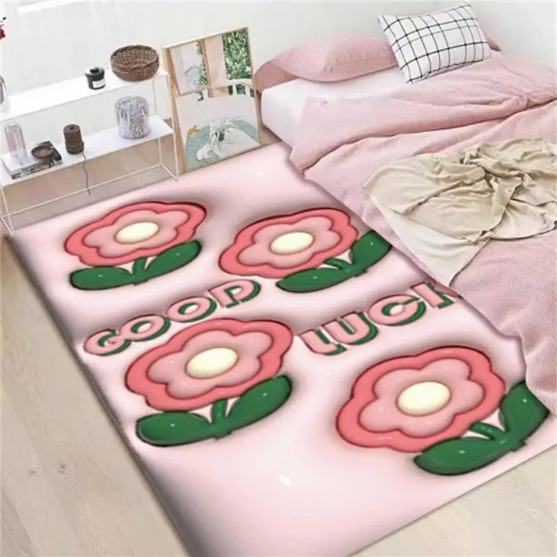 

Curly Storage Baby Crawling Mat Bedside Blanket Technology Velvet Fabric Bottom Pattern Increases Friction Smooth Trimming