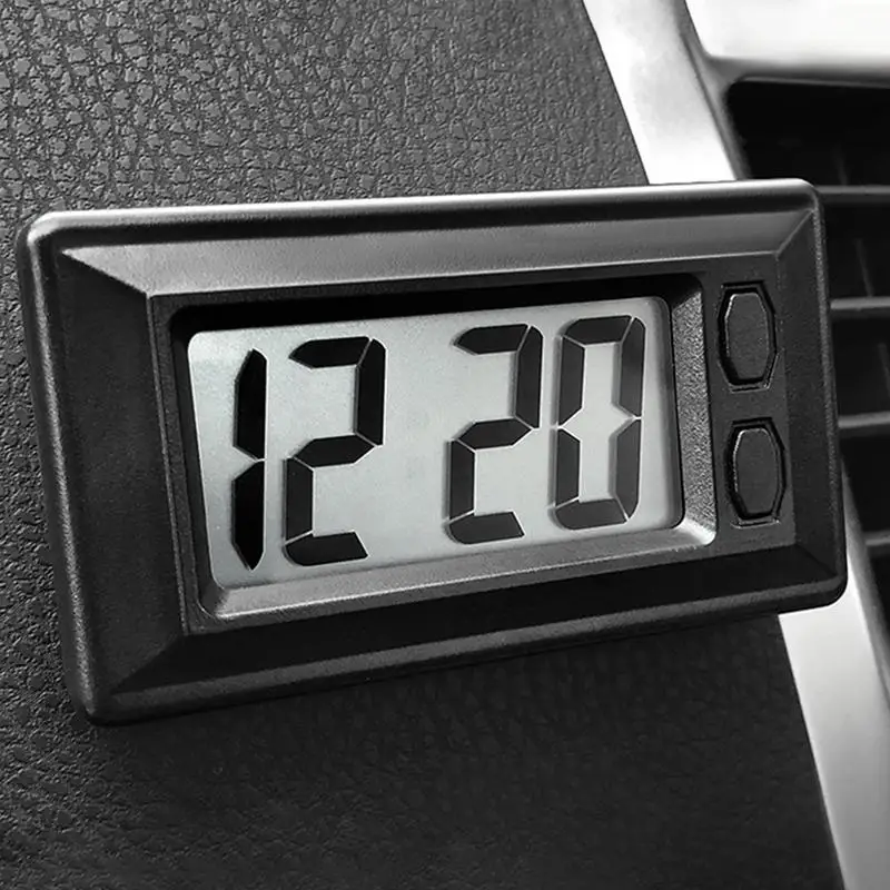 

Mini Car Dashboard Digital Clock Vehicle Self-Adhesive ABS Clock Battery Operated Small Clock Digital Display Car Accessories
