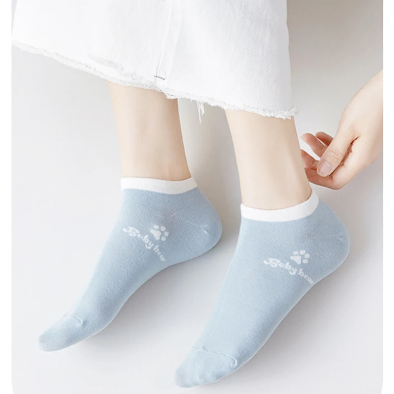 

Ins Socks Women's Summer Thin Section Short Tube Low Cut Cute Japanese Korean Style Student White Boat Socks Kawaii Harajuku