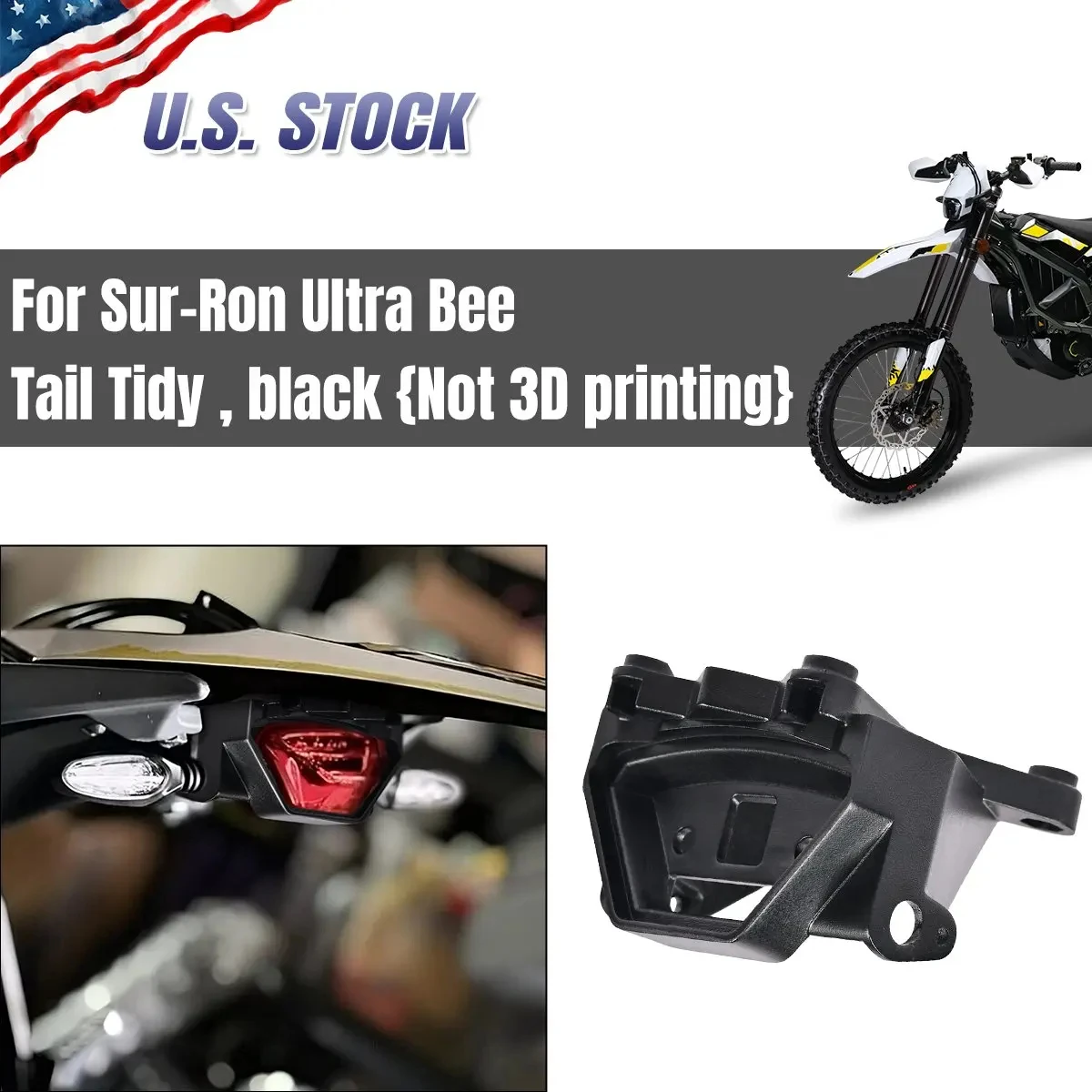 

Держатель лампы, кронштейн заднего фонаря для Sur Ron Ultra Bee Tail Tidy 2024, аксессуары для мотоциклов, модификация, запасные части, инструменты