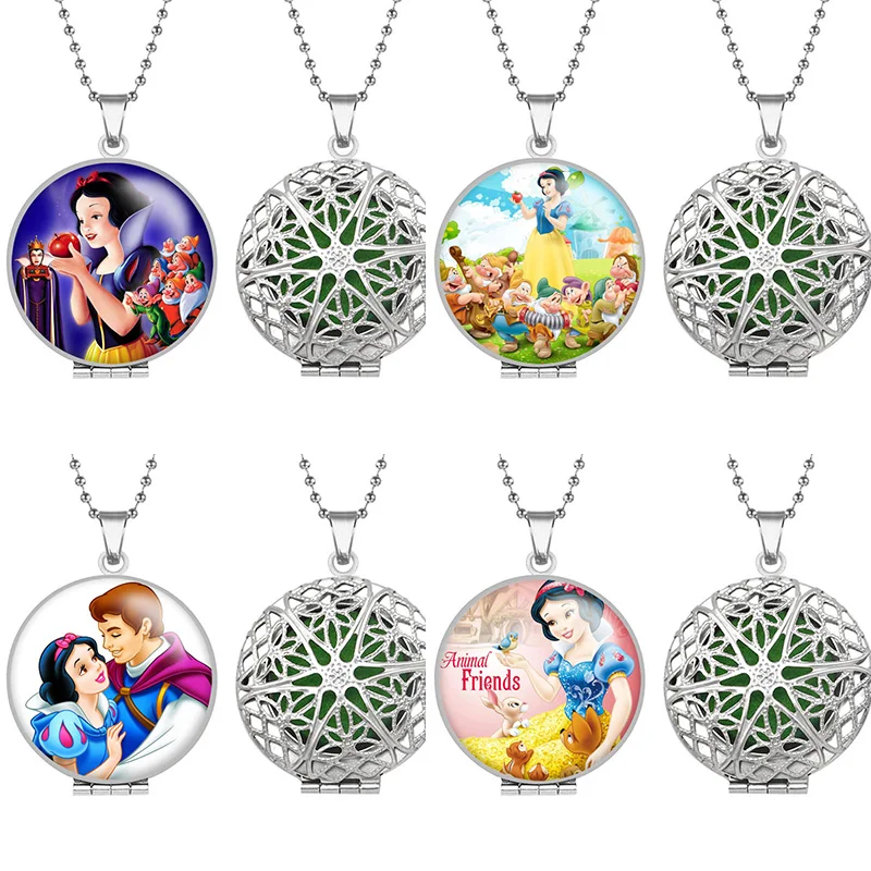 

Ожерелье Disney с белоснежным аромадиффузором, украшение с ароматическими маслами, ожерелье A1120