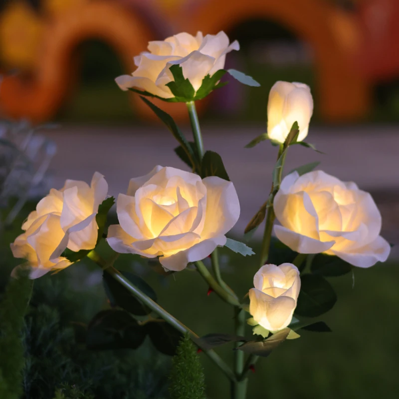 

Solar Lamp Garden Lamp Rose Lawn Lamp Outdoor Waterproof Ambience Light