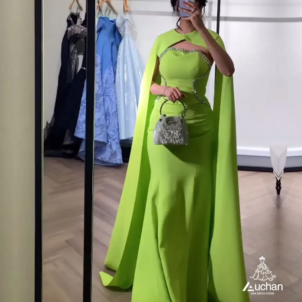 

Auchan Strapless Neck Prom Dress Floor Length Evening Dress Summer Shawl Sleeves Elegant Wedding Party Gowns For Women 2023